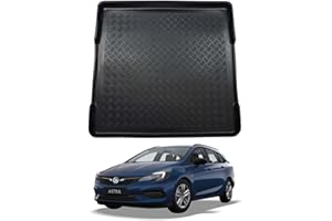 NOMAD Boot Liner for Vauxhall Astra K Estate 2015+ [Sports Tourer] Recyclable Plastic (PE) Tailored Fit Car Floor Guard Tray Black Fitted Accessory Dog Friendly Waterproof with Raised Edges