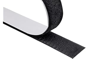 KLEBASTO Klettband selbstklebend | extra stark | Klettband zum Kleben | Set Hakenband & Flauschband | Profi Qualität (Schwarz, 10mm x 3 m)