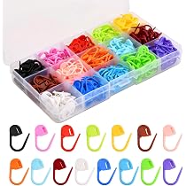 240 Marqueurs Tricot BetterJonny – 10 Couleurs Verrouillables Pour Tricot & Crochet