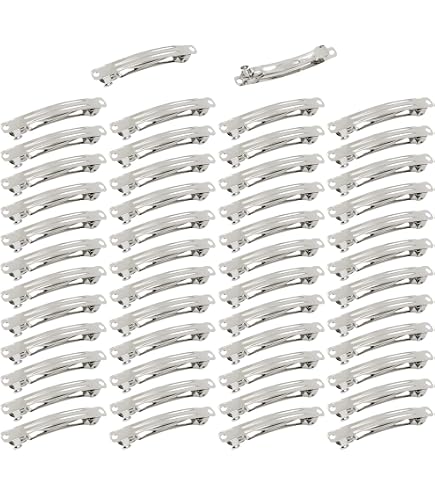 Obeoby 120 Stück 40 Farben Metall-Haarspangen Mit Druckknopf, 5,1 Cm Haarspangen, Haarschmuck