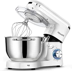 Impastatrice Planetaria HOWORK 1500W 8L - 6 Velocità, Accessori Inclusi, Colore Rosso - Foto 9