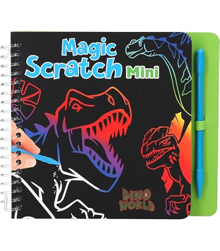 Depesche Ylvi Libro Mágico Para Rascar Con 20 Páginas De Motivos Fantásticos Y Degradado De Colores, Incluye Lápiz