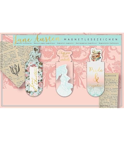 Segnalibro Magnetico Jane Austen - Set Da 3 Pezzi Letterario - Foto 9