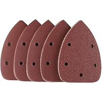 Ponceuse à Bois HYCHIKA 140W - 13000 OPM - Dépoussiérage Efficace - 12 Papiers Abrasifs Inclus - Idéale Bricolage