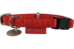 ZOLUX MAC Collier Leather Rouge Tour de Cou 22/32 cm x larg. 10 mm pour Chien
