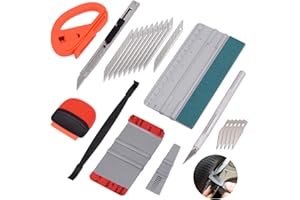 Winjun Auto Vinyl Wraps Set Autofolie Folierungs Werkzeug Folienrakel 9mm Cuttermesser Mini Schaber Micro Rakel Folienschneider