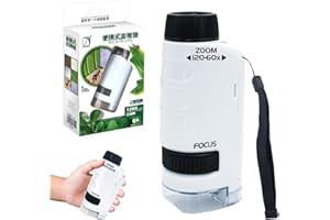 NEWHSY Mini Labsters Minilabsters Microscope Kids 60x-120x Pocket Microscope for Kids Handheld Portable Microscope for Experiment