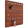 Anikaa Grace Key Hanger Engineered Wood Key Holder Stand/Hooks Stand for Home/Key Holder/Key Chain Board/Hanging Keyholder (Walnut) Holder Hook -21