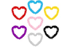 GLAITC Boa di Piume,7 Colori Sciarpe da Donna con Piume Boa 2 m Boa di Piume per feste in Maschera Costume Cosplay Boa per Decorazioni per Alberi di Natale Forniture per Feste di Matrimonio Decorazioni