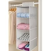 Pazar Kapısı 4 B&ouml;lmeli Askılı Dolap D&uuml;zenleyici Organizer Gri