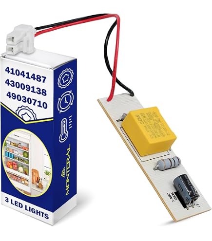 Kit Luci LED per Frigoriferi da 3 Pezzi W10515058 W10515057 Driver per Lamp8461