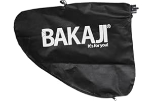 BAKAJI Leaf Bag for Leaf Blower Made of Extra Durable Fabric, Black, Leaf Vacuum, Garden Waste Bags, Capacity 45 Litres (Bags)