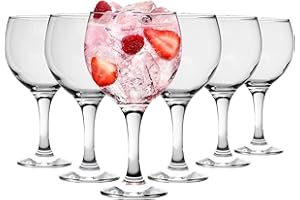RINK DRINK Españoles Gin Tonic cócteles Vasos - 645ml (22,7 oz) Pack de 6 Globo Glasses