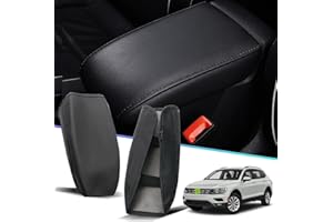 SHAOHAO Kompatibel mit VW Tiguan MK2 AD1 2018 2019 2020 2021 2022 2023 & Seat Tarraco FR 2019-2023 Mittelarmlehne Abdeckung Mittelkonsole Armlehnenbezug, Mittelarmlehnenabdeckung Zubehör