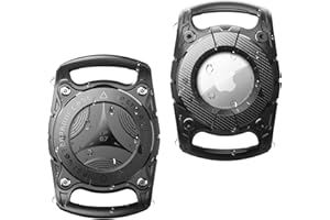 DEERLET [2er Pack] AirTag Hundehalsband-Halter, IP68 Wasserdicht -Airtag Hülle Hund, Hartes TPU Vollständiger Schutz, Airtag-Hülle für Katze Halsband Hund Tasche Gepäck, kompatibel mit Apple Airtag