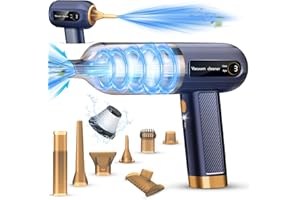 AKOFIC Aspirateur Voiture, 15000Pa Portable Mini Aspirateur a Main avec Affichage LED et Accessoires Multifonctions, Aspirateur de Table sans Fil pour Maison, Bureau, Poils d'animaux