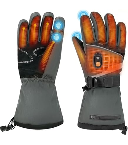 SNOW DEER Guantes Calefactables Con Forro De Batería Recargable, Guantes De Calefacción Para Hombres Y Mujeres, Calentador De Manos Para Nieve, Esquí, Equitación, Ciclismo
