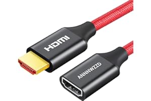 ANNNWZZD Prolunga HDMI, 4K UHD Cavo Prolunga HDMI Maschio Femmina per TV, Proiettori, Monitor 0.5M