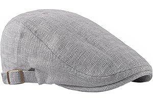 FBBULES Classico Berretto Piatto da Uomo da Strillone Berretti Newsboy Cappelli Traspirante Retro Coppola Uomo Estiva Basco Casuale Cappello da Guida con Fibbia Regolabile