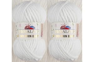 HIMALAYA YARN Himalaya Dolphin Baby Strickgarn, 2 Knäuel, 260 Meter, 2 x 100 g, super sperriges Babydeckengarn (80301)