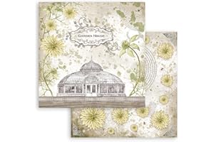 STAMPÉRIA Stamperia Scrapbooking-Block, romantisches Gartenhaus, 15.24cmX15.24cm