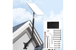 Honeyhouse Starlink Long support mural, Adjustable Click-in Design Kit de montage mural Starlink avec adaptateur de montage Starlink, Support de poteau pour le kit Internet V2 Starlink Satellite