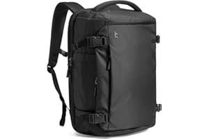 tomtoc Mochila de Viaje 28L, TSA Mochila Viaje Cabina Avion 40x20x25, Mochila Easyjet Ryanair Vueling 40x30x20 Equipaje de Mano Impermeable, Travel Backpack Ligera para Portátil 16" Hombre Mujer