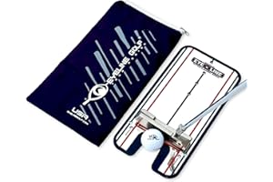 EyeLine Golf Ayuda de Entrenamiento de Espejo para Poner Ejercicios de alineación y Mejora de Accidentes cerebrovasculares – Práctica en Interiores y Exteriores, Utilizado por Tour