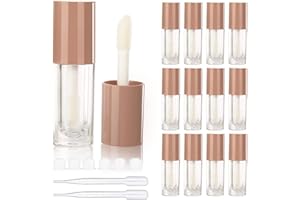 COSIDEA 14 tubos vacíos de brillo de labios de 6 ml para brillo de labios de bricolaje, envases de brillo de labios desnudos