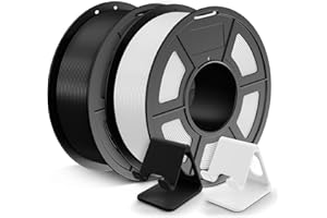 ‎JAYO JAYO Filament PLA 1,75 mm 1,1 kg, 2 sztuki, łącznie 2,2 kg, czarny + biały