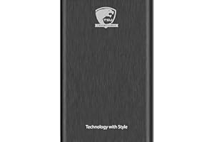 TECHSTYLEUK Slim Portable External Hard Drive HDD – USB 3.0 TO Type-C High-Speed Storage – Compatible with Windows, Mac, Laptop, PC, Desktop, PS4, Xbox – Backup for Data, Movies, Games & Photos (Black, 320 GB)