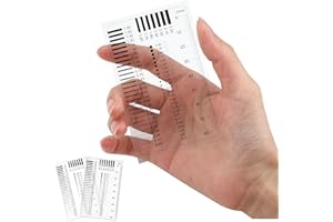 LEUUD Fisurometro, Medidor de Grietas Juego de 2, Regla de Brecha y Herramientas de Medición para La Valoración de Bienes Raíces