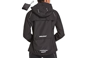 baleaf Giacca Impermeabile Donna Giacca a Vento Donna Leggero con Tasche Giacca da Ciclismo Trekking 4 Stagioni