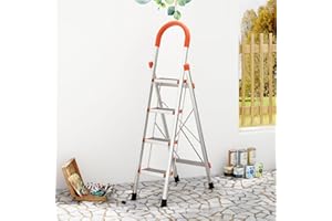 SogesHome 4-stopniowa aluminiowa drabina składana drabina schodowa kuchnia krok drabina domowa NSD-JF-004