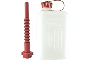 FuelFriend®-BIG CLEAR max. 2,0 litres - petit bidon d'essence mini bidon de réserve avec homologation UN + bec flexible PREMIUM