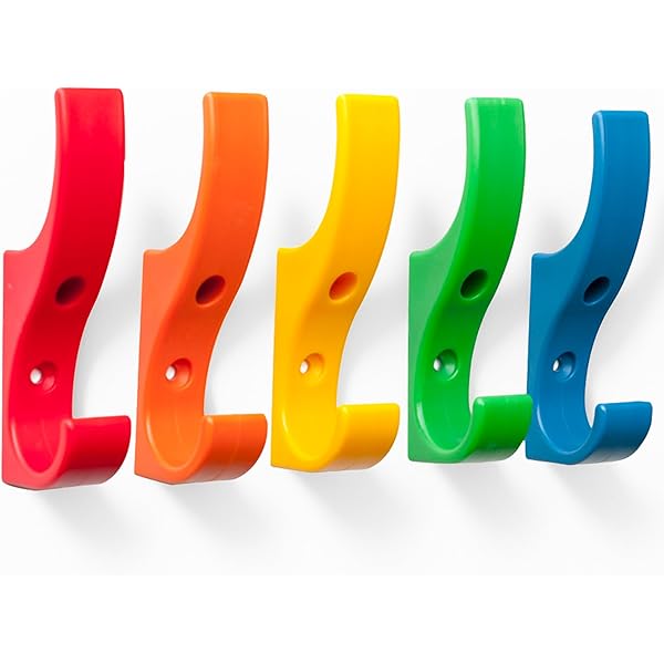 5Pcs Wood Wall Hook Child Baby Nursery Wall Hook Animal Coat