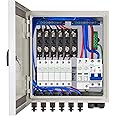 ECO-WORTHY 6 Stringhe PV Combiner Box & 63A Interruttori per Pannello Solare Grid Connect e Off-grid Sistema di Energia Solar