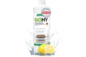 BiOHY Robot för avtorknings rengöringsmedel (1l flaska) | Golvrengöringsmedel för alla trägolv som parkett & laminat