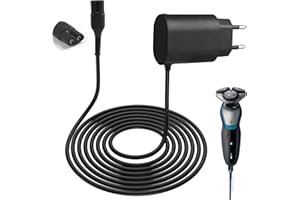 ATSHLD 12v 400mA Caricatore per Rasoio Braun, Caricabatterie de Braun Serie 9/7/6/5/4/3/2/1, Adattatore di Alimentazione per Epilatore Braun Silk-épil 7, Alimentatore 12V 0.4A per Rasoio e Tagliacapelli Br