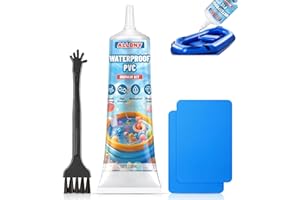Allony Colle PVC, Colle PVC Piscine, Rustine Piscine, Kit Reparation Piscine, Reparation Liner Piscine, Convient aux Kayaks Gonflables, Tentes, 100ml