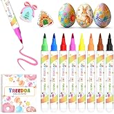 8 Edible Pastry Markers with Flexible Brush Tips | Edible Ink Marker, Food Colouring Markers for Fondant, Cookies, Cakes, Eas