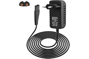 COALWOP Câble de Charge 12 V 400 mA pour rasoirs Braun séries 9/8/7/6/5/4/3/2/1 et épilateurs Silk-Epil 9/7/5 Câble de Charge pour épilateurs Braun.