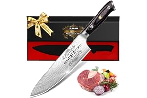 Scharfes Küchenmesser Geschenke für Männer, Profi Kochmesser Papa Geschenk Weihnachten, Deutsch EN.4116 Edelstahlmesser, Bester Papa Geburtstagsgeschenk, Adventskalender Füllung Weihnachtsgeschenke