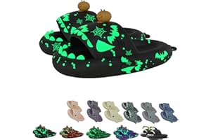 CHAGOO Galaxy Shark Slides Glow in the Dark, Zapatillas Shark Cloud para mujer y hombre, zapatillas fluorescentes con suela gruesa de verano para hombre y mujer