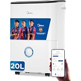 Midea 20L Silent Humidity Dehumidifier | WiFi/App, Clothes Drying Mode and Auto Anti-Humidity, Electric Purifier Antibacteria