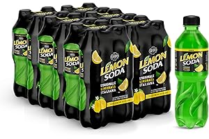 LEMON SODA Lemonsoda | Bevanda Gassata al Limone, 6 Confezioni x 4 Bottiglie da 25 cl PET, L'originale Limonata Italiana, Rinfrescante, con Succo di Limoni Siciliani, Senza Coloranti