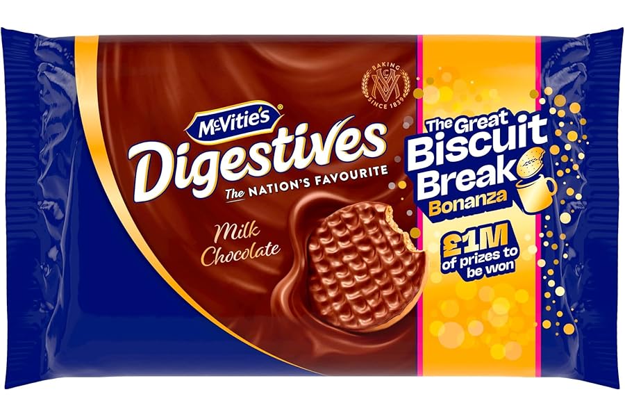 McVitie's Milk Chocolate Digestives Biscuits Twin Pack, 632 g (1 Twin Pack)