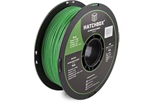 HATCHBOX 1.75mm Green PLA 3D Printer Filament, 1 KG Spool, Dimensional Accuracy +/- 0.03 mm, 3D Printing Filament