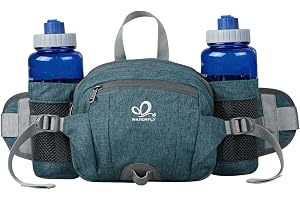 Waterfly Sac Banane Porte Bouteille Sac Ceinture Banane Homme Femme pour Sport Voyage Randonnée Cyclisme