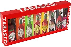 ‎TABASCO TABASCO Geschenkset - Set mit 8 Flaschen (6x150ml + 2x256ml) Red Pepper, Green Jalapeño, Garlic Cayenne, Habanero, Chipotle, Scorpion, Sriracha & Sweet & Spicy